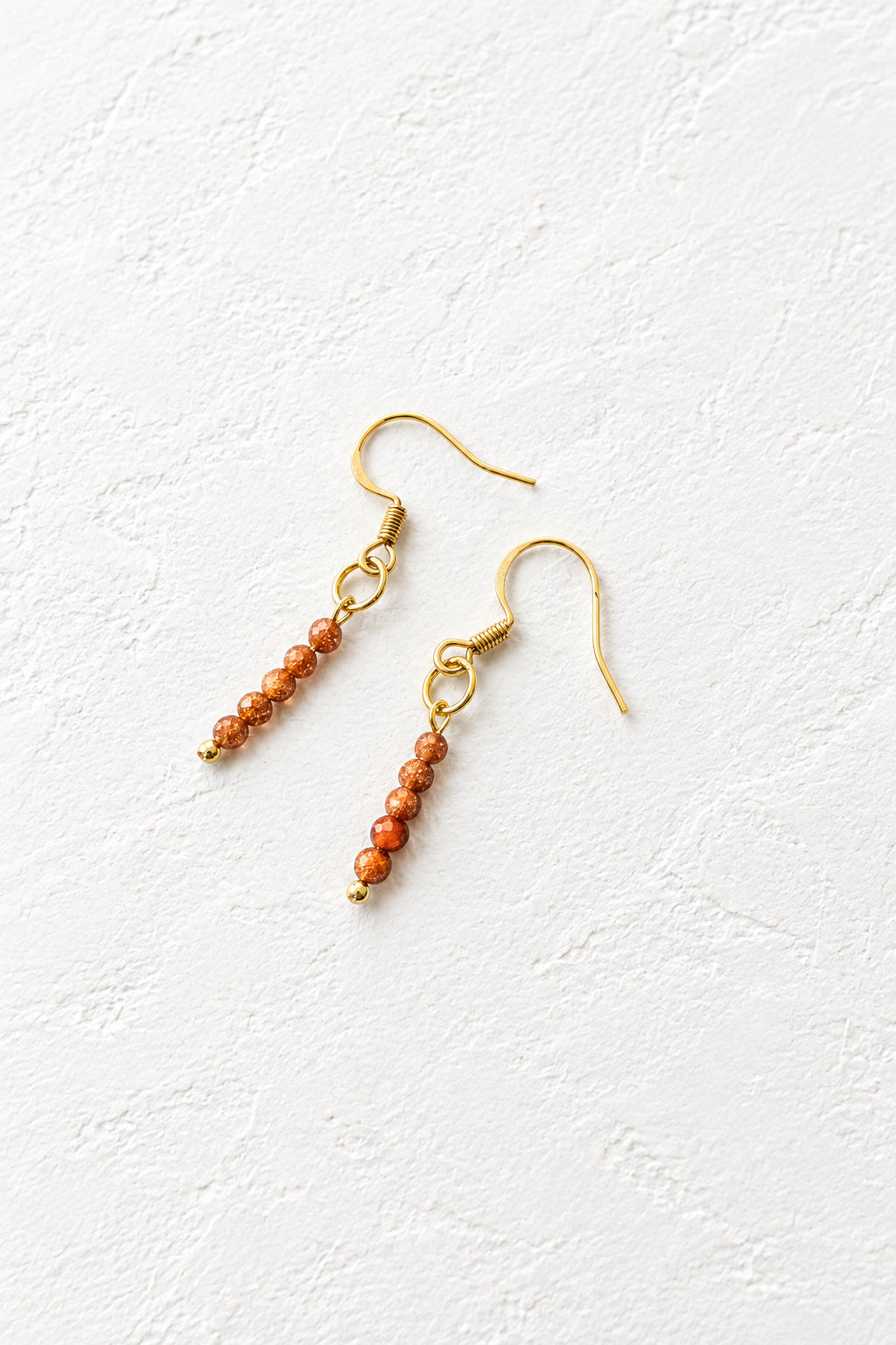 Gold sandstone earrings
