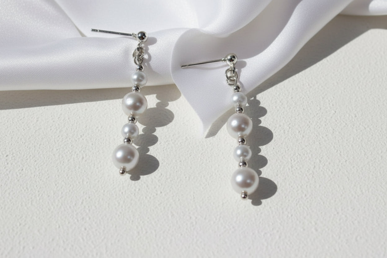 Mia pearl drop earrings