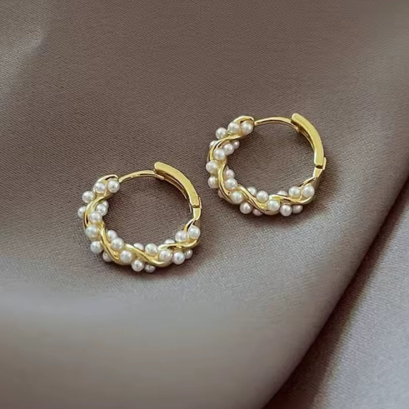 Pearl hoops