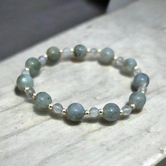 Labradorite beaded bracelet