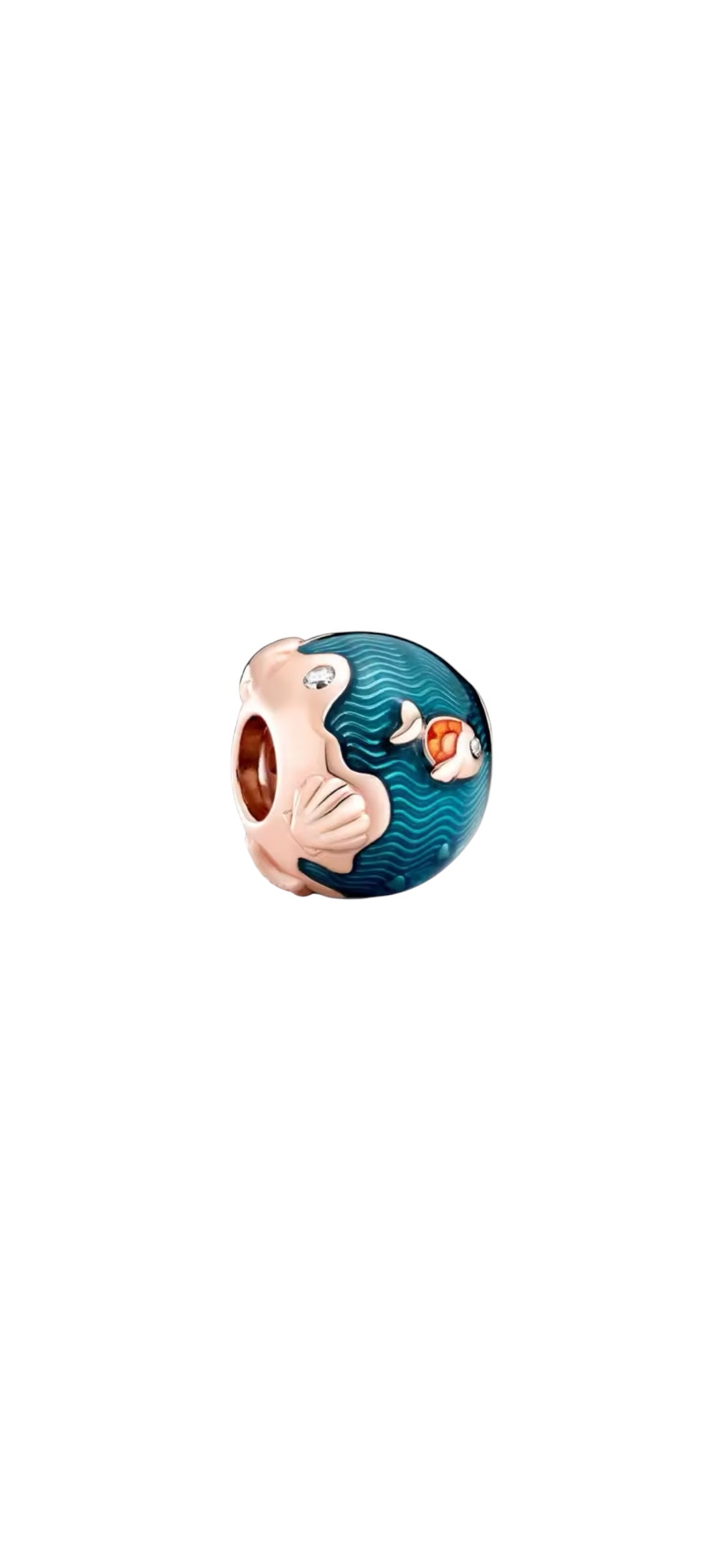 Rose gold 925 beach theme bead