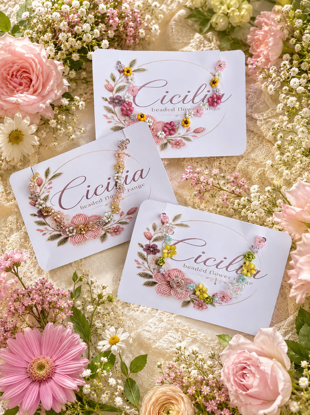 Beaded flower range pic