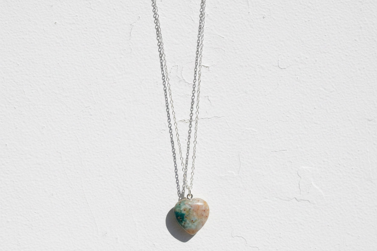 Ocean Jasper & Sterling silver necklace
