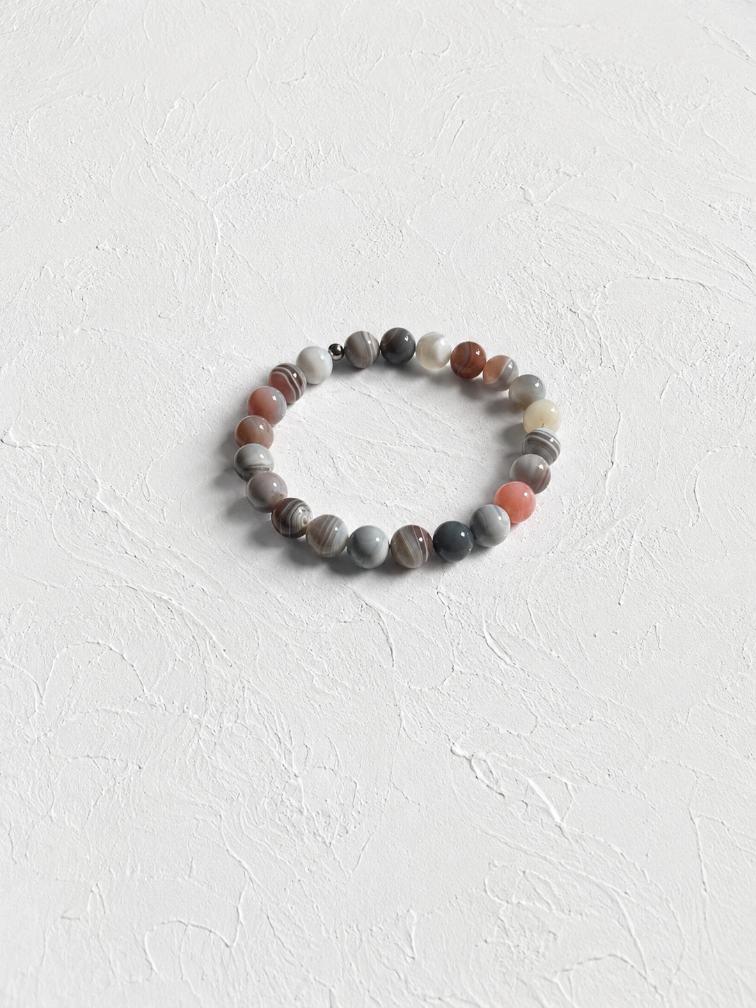 Pink Botswana agate bracelet