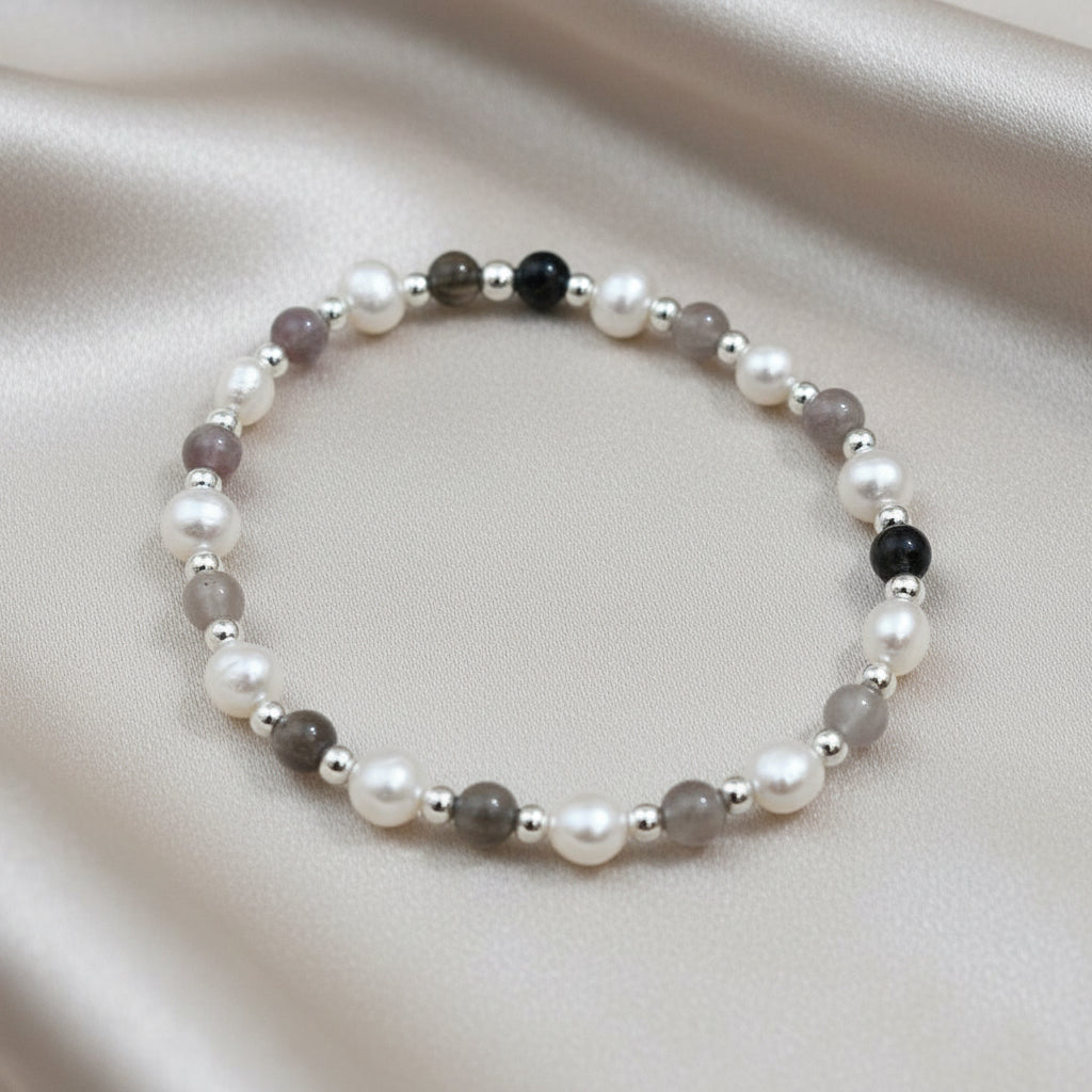 Tourmaline pearl bracelet