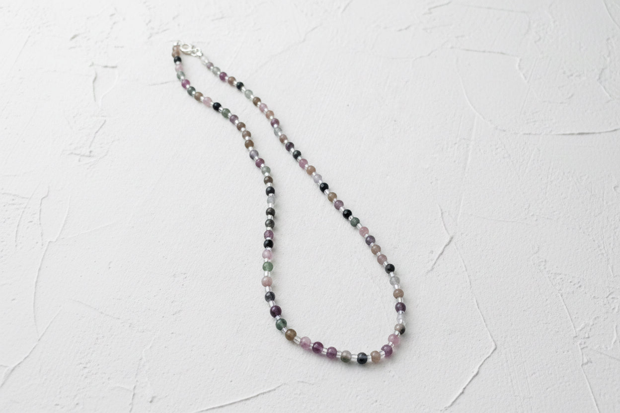 Multi coloured beaded necklace.
