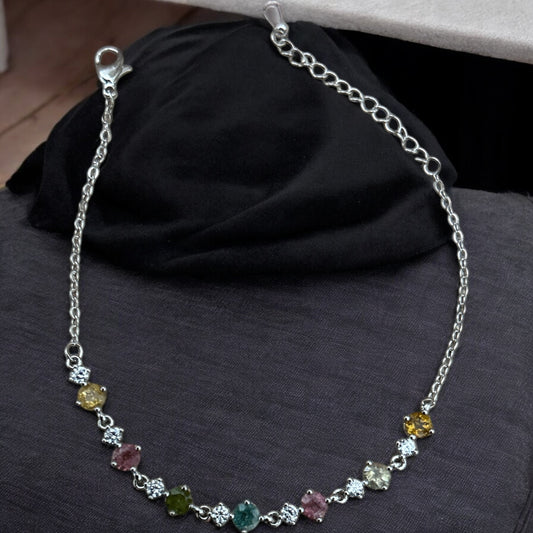 Watermelon Tourmaline bracelet