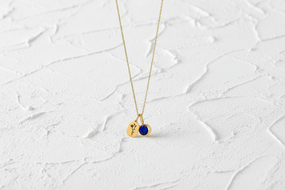 September birth flower and gemstone necklace