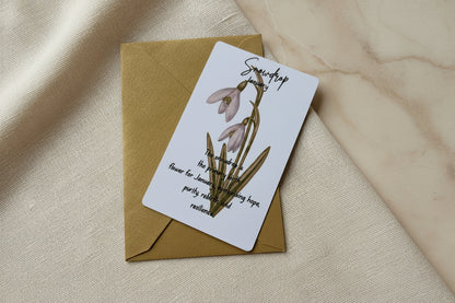 January birth flower & gemstone necklace