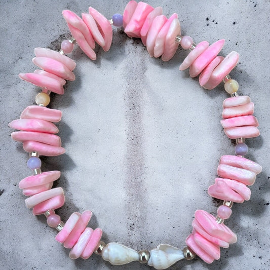Shell & mother of pearl bracelet