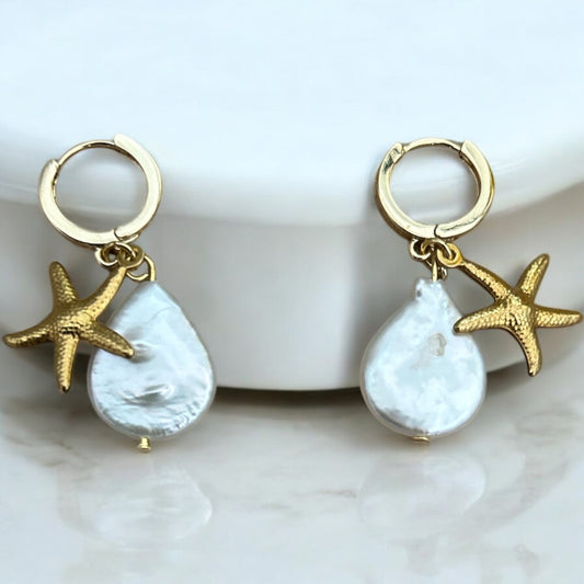 Starfish pearl Huggies