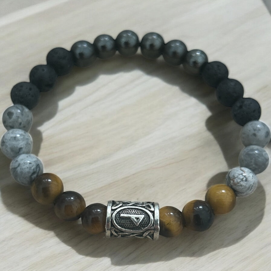 Multi gemstone beaded bracelet