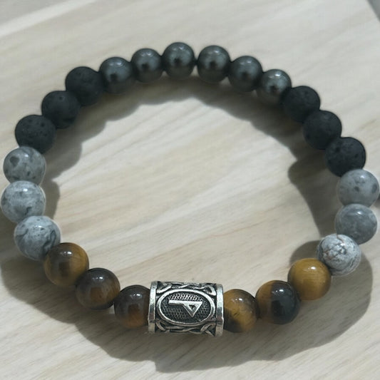 Multi gemstone beaded bracelet