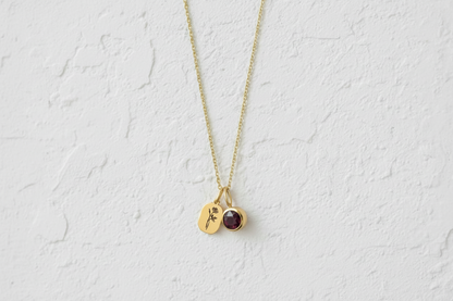 June birth flower & gemstone necklace