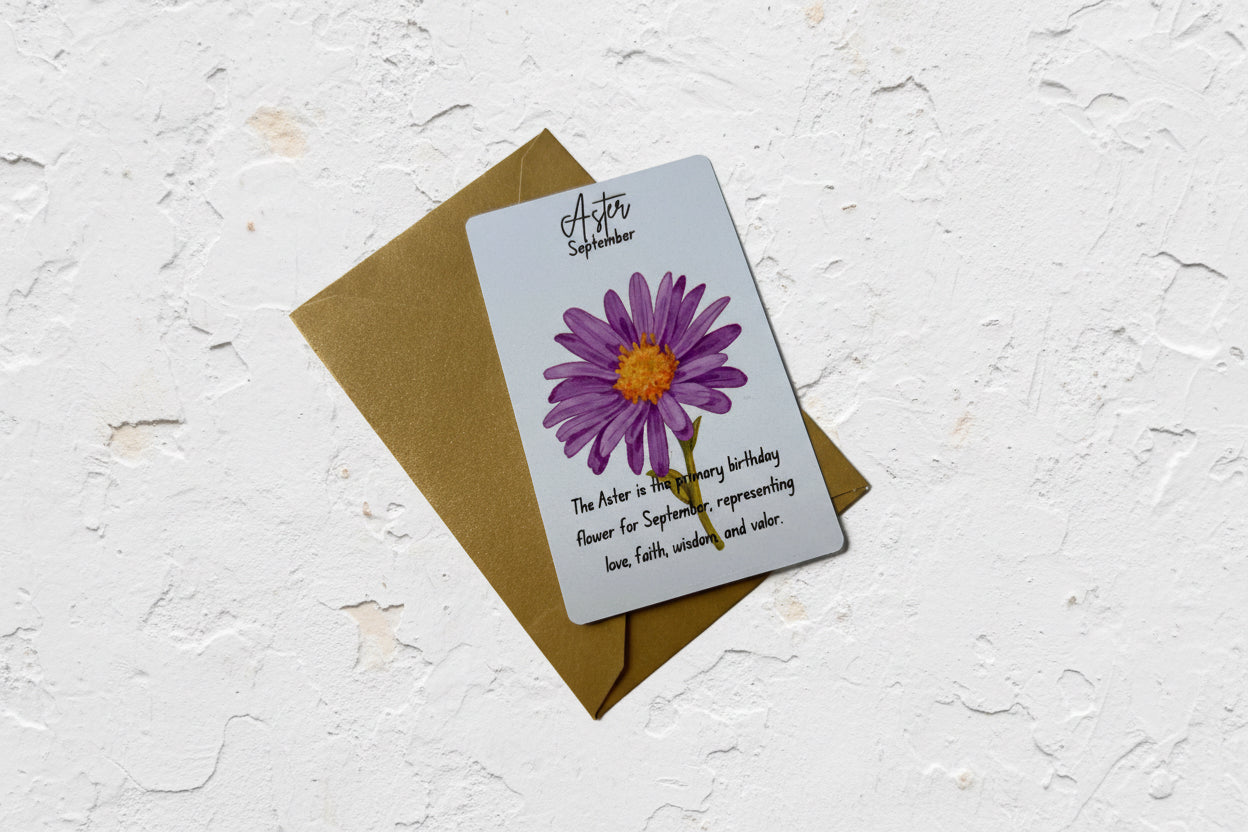 September birth flower and gemstone necklace