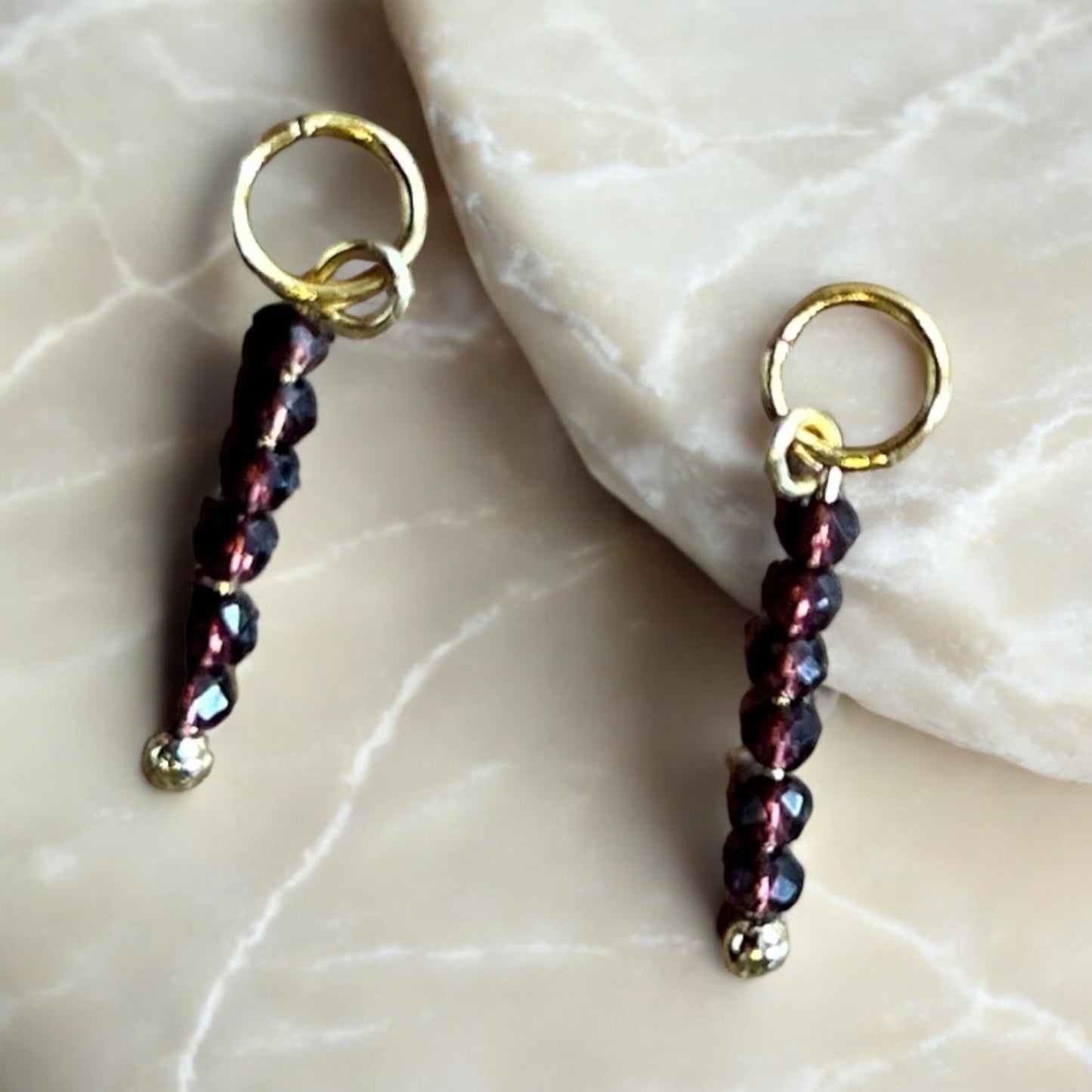 Amethyst crystal charms