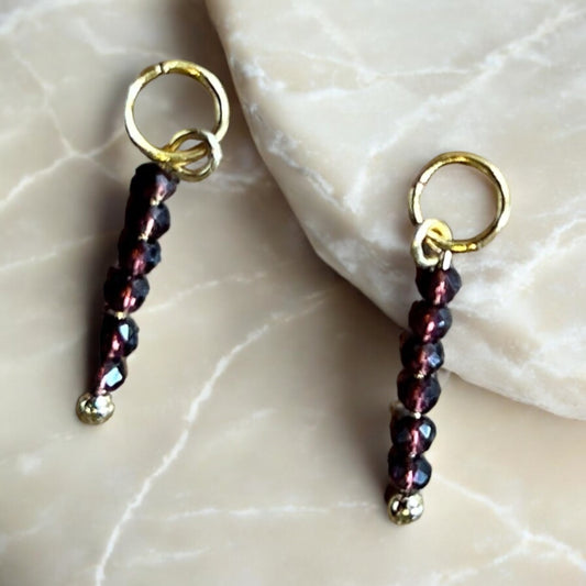 Amethyst crystal charms