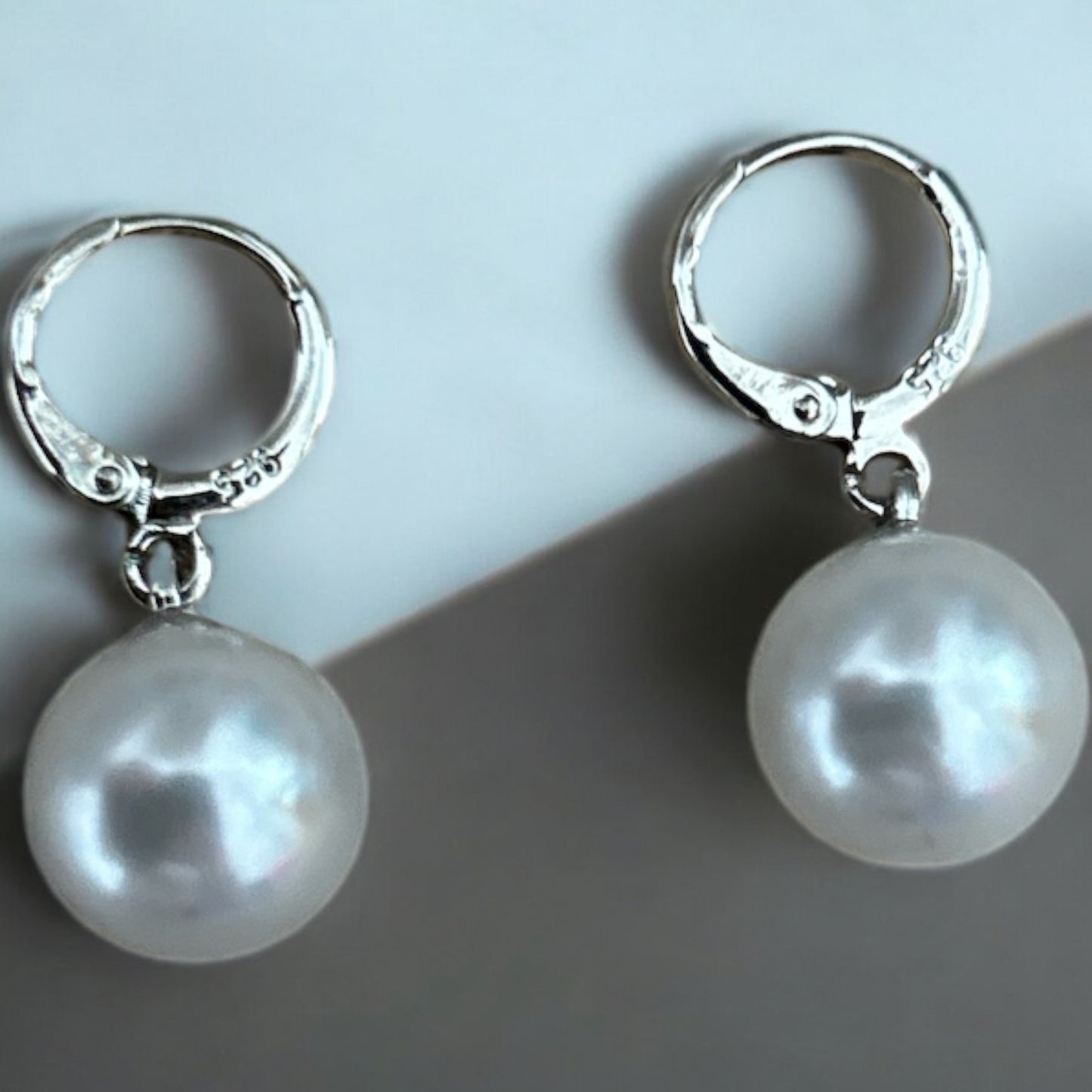 Chunky pearl 925 Huggies