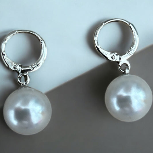 Chunky pearl 925 Huggies