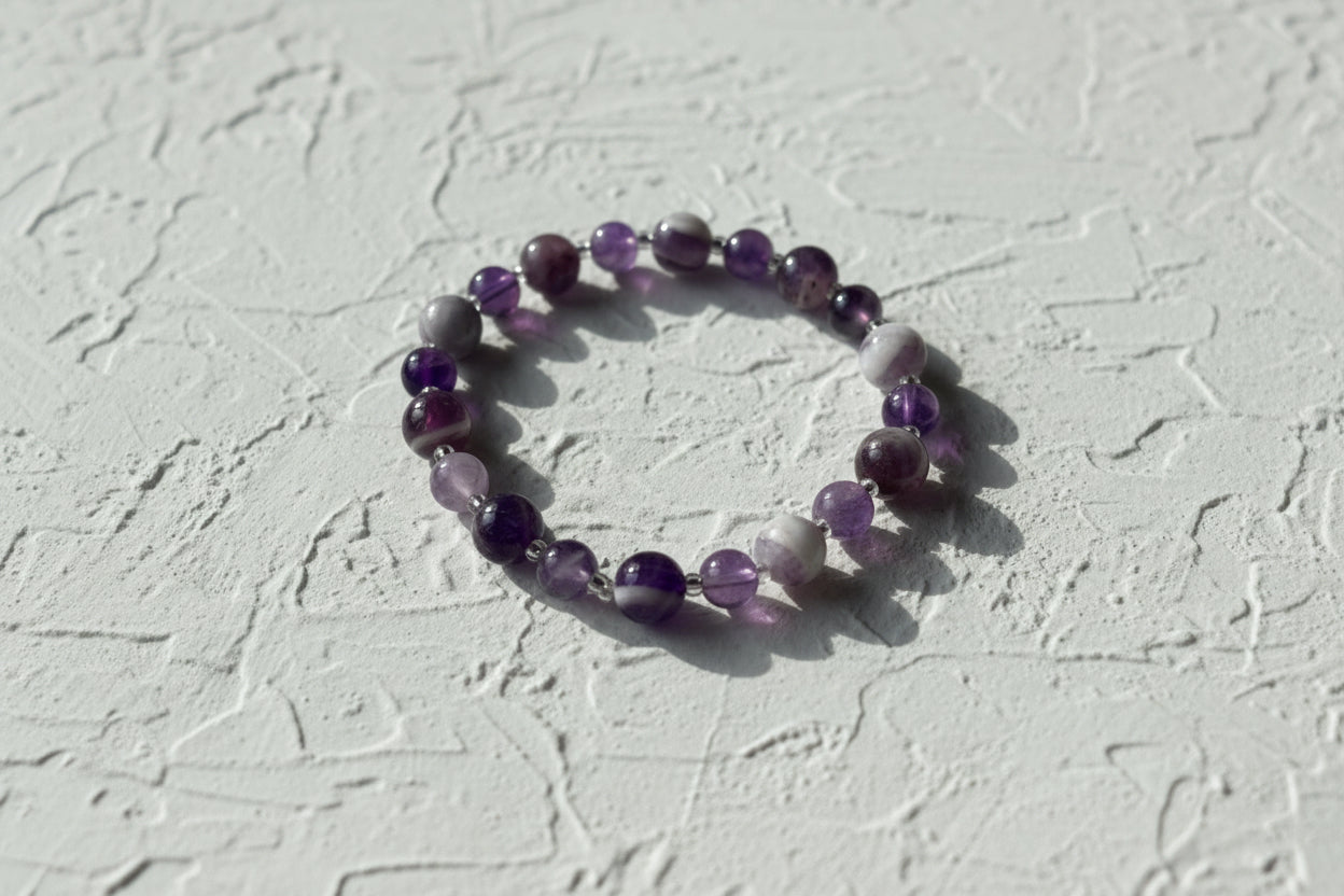 Dream amethyst gemstone bracelet