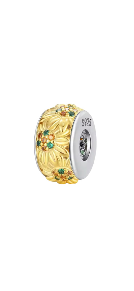 Sunflower 925 bead