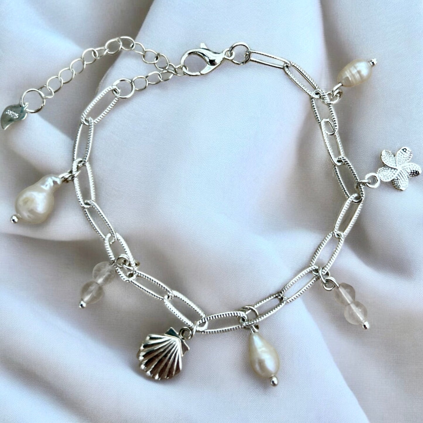 Beach theme 925 charm bracelet