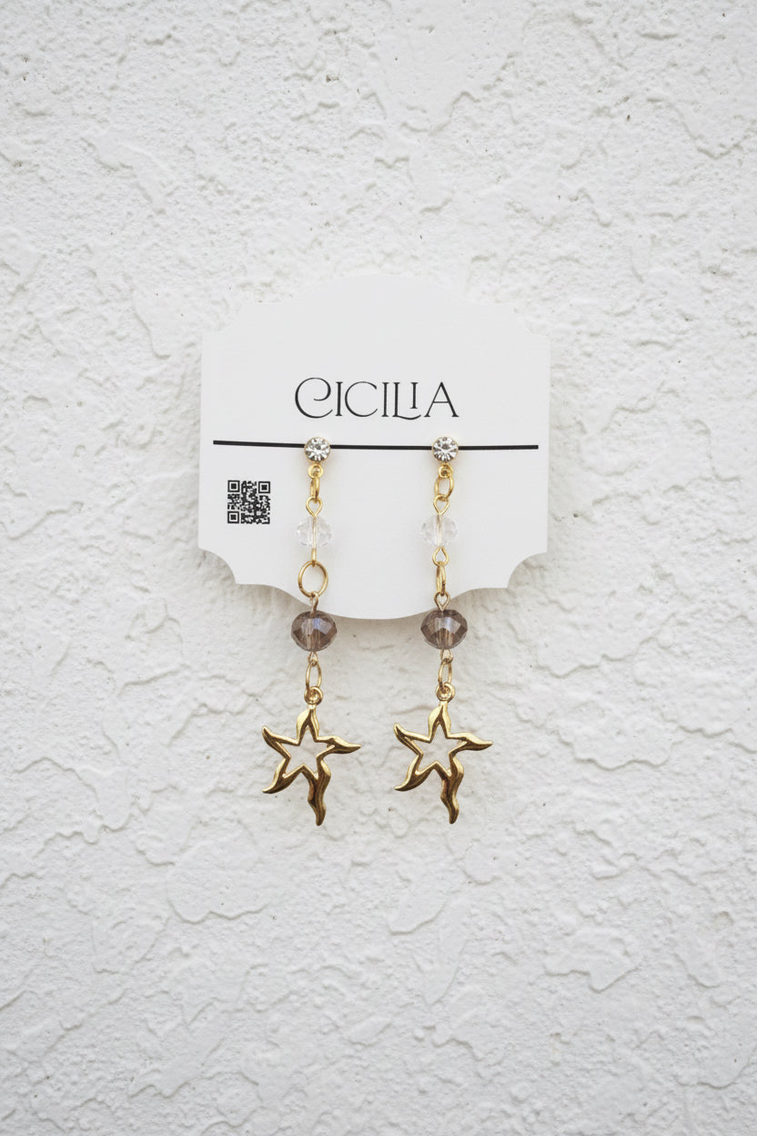 Celestial star earrings (stud)