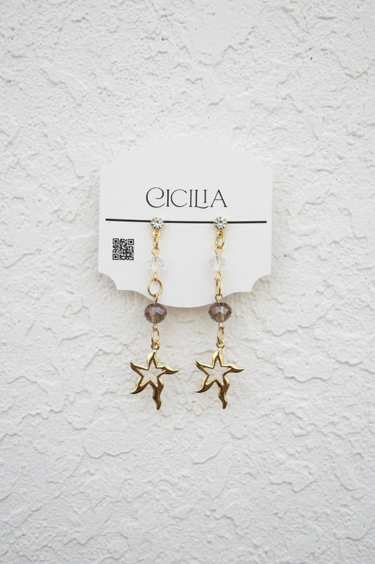 Celestial star earrings (stud)