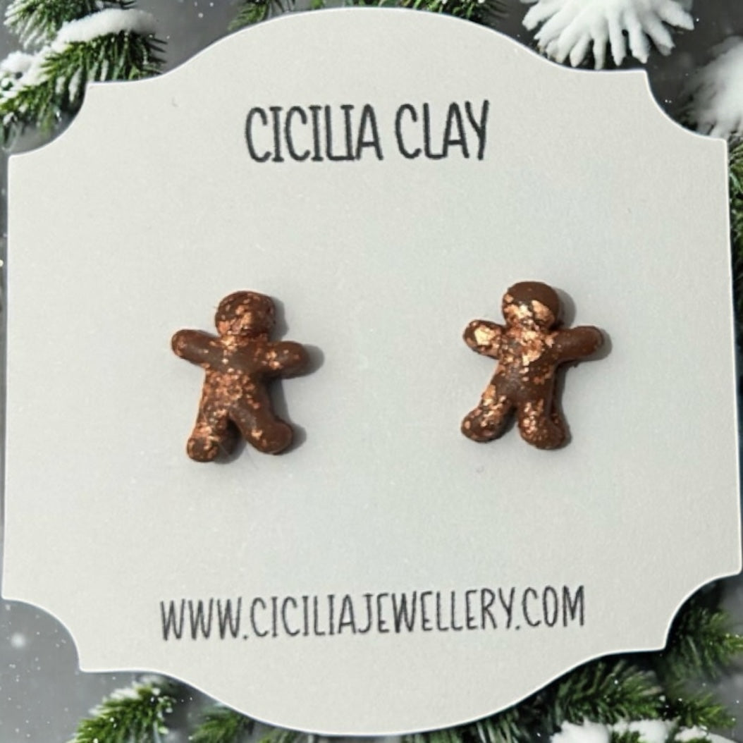 Rose gold flaked Harriet Gingey’s studs