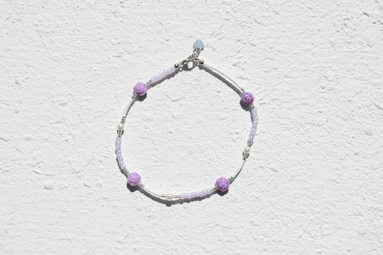 Lavender anklet