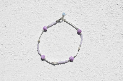 Lavender anklet