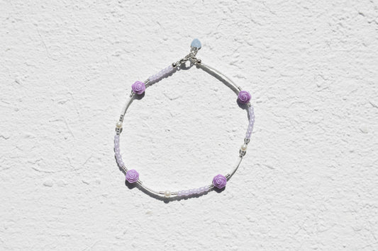 Lavender anklet