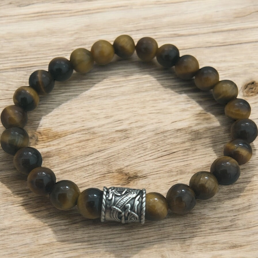 Tiger’s eye beaded bracelet