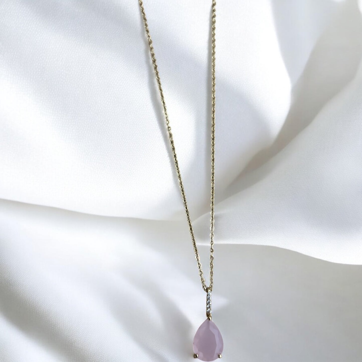 Rose quartz necklace