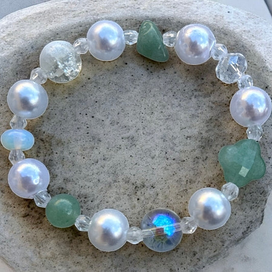 Jade clover bracelet