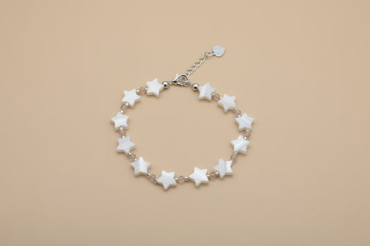 Mother of pearl star bracelet