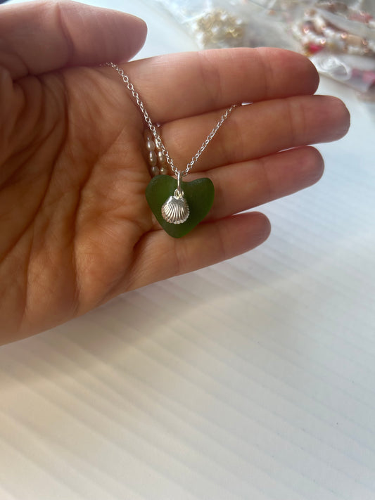 Custom sea glass necklace