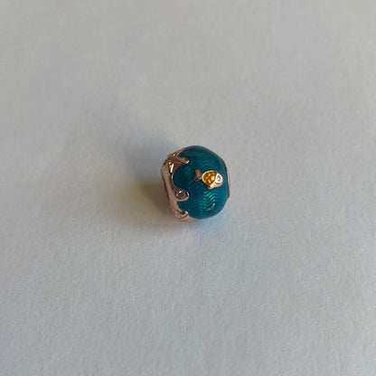 Rose gold 925 beach spacer bead