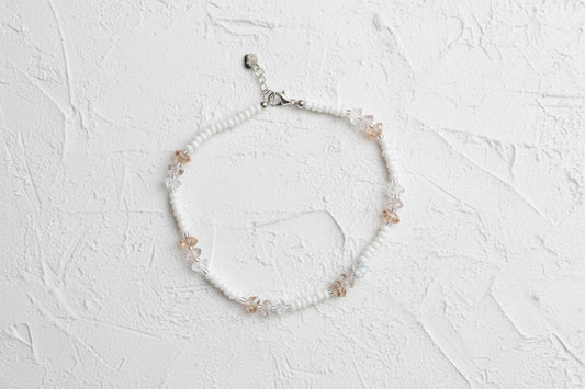 Spring sparkle anklet