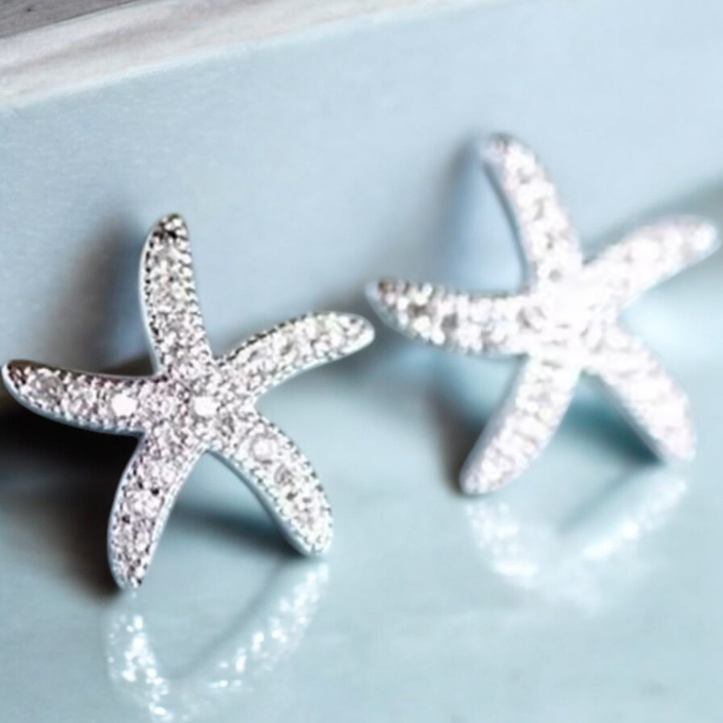 Starfish 925 stud earrings