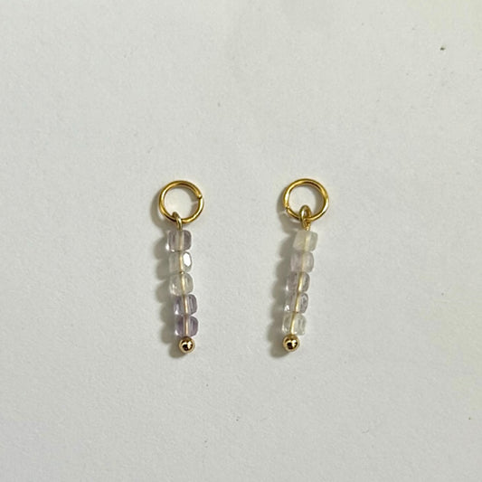 Kunzite Crystal charms