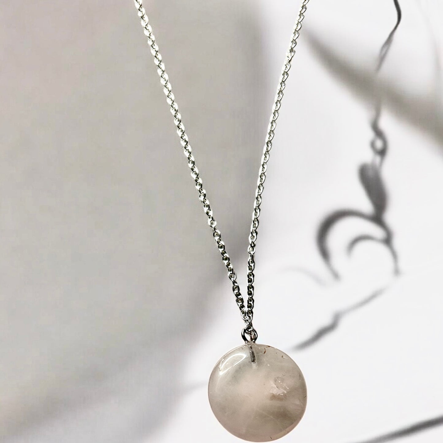 Rose quartz necklace
