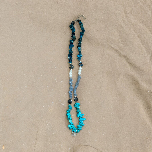 Capri multi crystal necklace