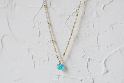 Apatite raw crystal necklace