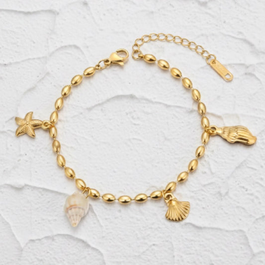 Beachy charm bracelet