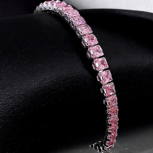 Pink tennis bangle