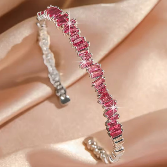 Pink gem dazzle bangle