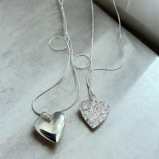 Sterling silver heart locket