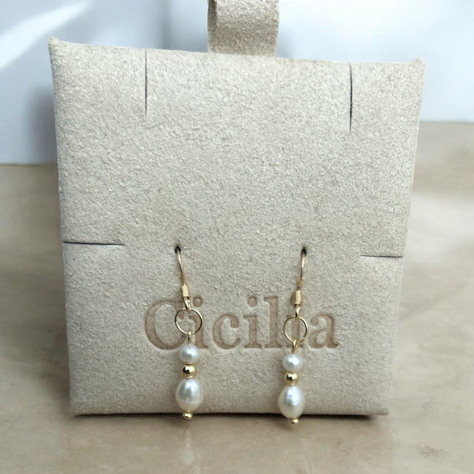 Cassie drop earrings (925 gold)