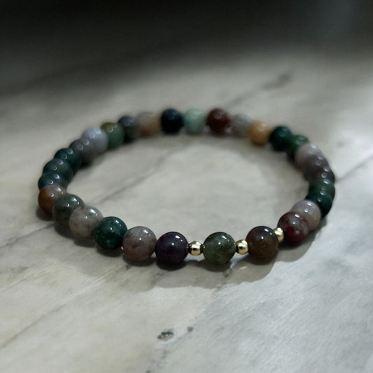 Ocean Jasper beaded bracelet